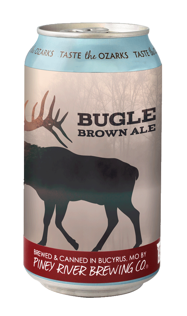 Piney River Brewing Co. PRBC Bugle Brown Ale can Jan 2025