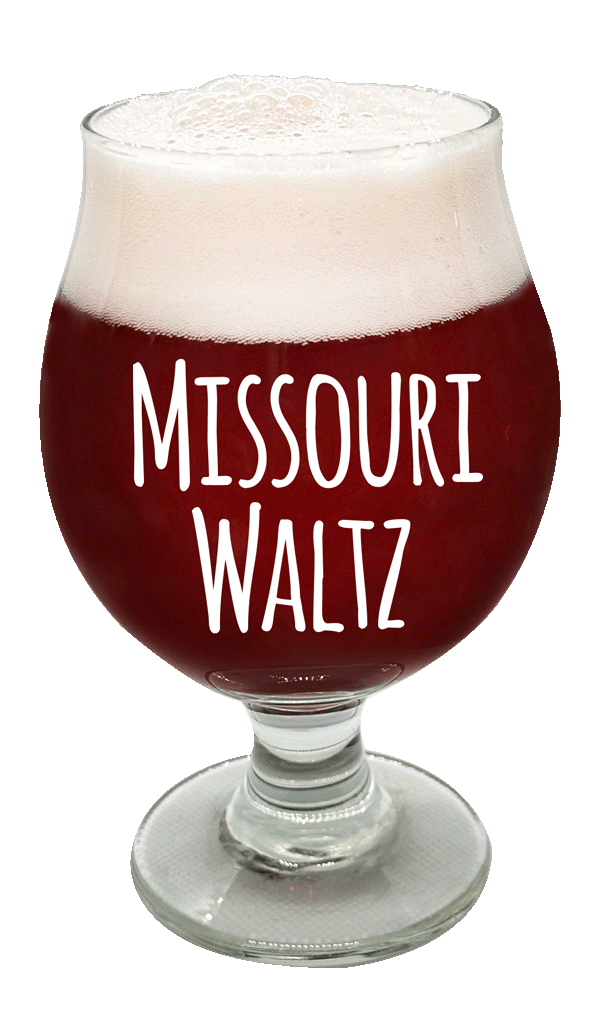 Piney River Brewing Co. PRBC Missouri Waltz Ale & Fruited Variants glass December 2024