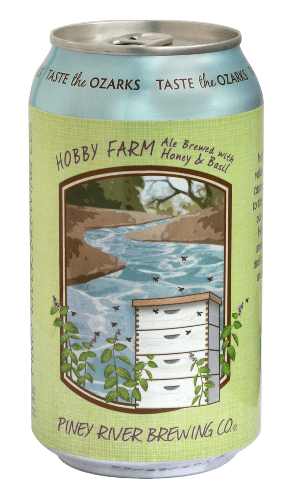 Piney River Brewing Co Hobby Farm Ale honey basil can