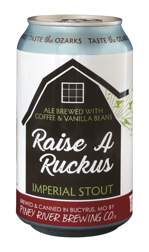 piney river brewing co raise a ruckus imperial stout 12oz can