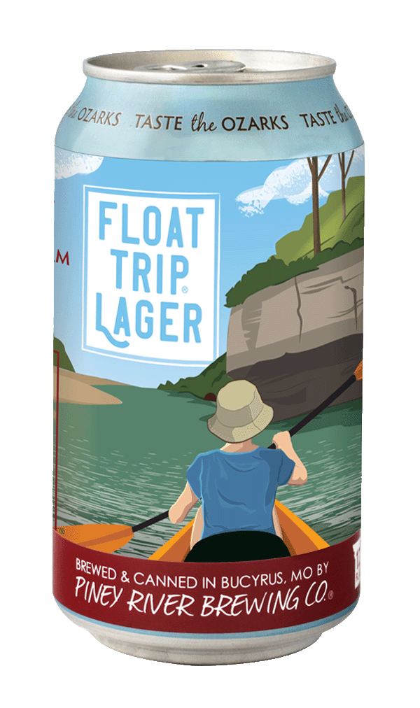 Piney River Brewing Co. PRBC Float Trip Lager can Jan 2025