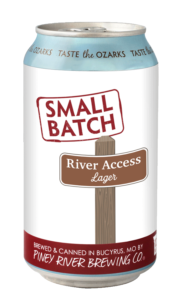 Piney River Brewing Co. PRBC River Access Lager Small Batch can Jan 2025
