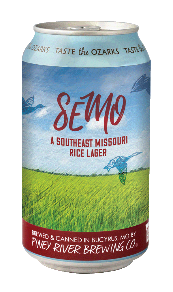 Piney River Brewing Co. PRBC SEMO Southeast Missouri Rice Lager can Jan 2025