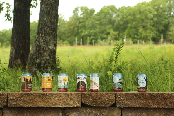 Piney River Brewing Co. flagship beers in outdoor environment, June 2026.