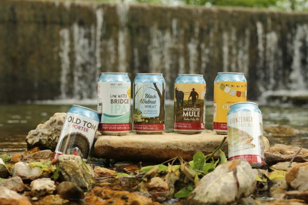 Piney River Brewing Co. flagship beers in outdoor environment, June 2026.